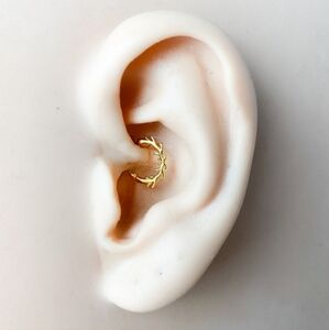 Dainty 18k Gold Plated over Sterling Silver Hoop/Cartilage Piercing